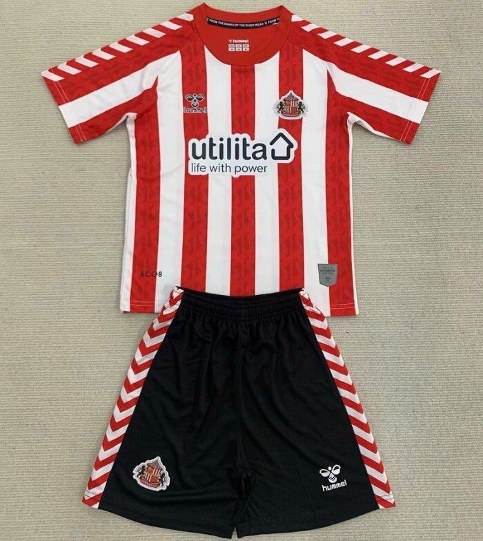 24/25 Sunderland Home Football Shirt 1:1 Thai Quality Kids Size